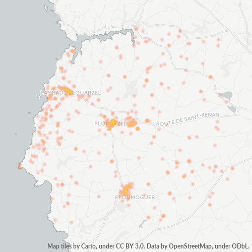 Dami ng Negosyo sa Postal Code 29810 - Ploumoguer, Bretanya