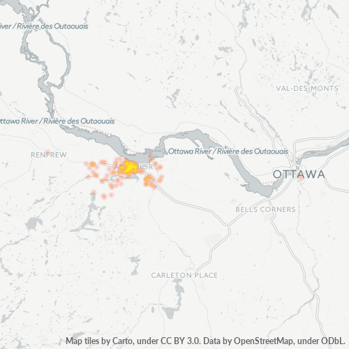 Verksamhetskoncentration i Postnummer K7S - Arnprior, Ontario