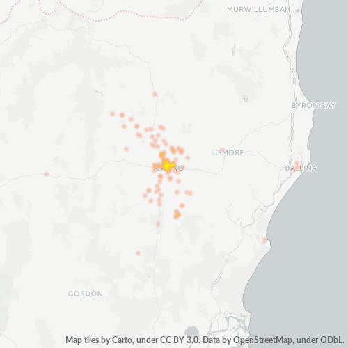 Dami ng Negosyo sa Postal Code 2470 - Coombell, New South Wales