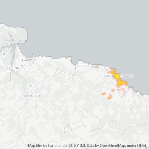 Bedrijfsconcentratie in Postcode 39700 - Castro Urdiales, Cantabrië