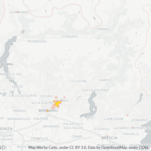 Bedrijfsconcentratie in Postcode 24027 - Italië