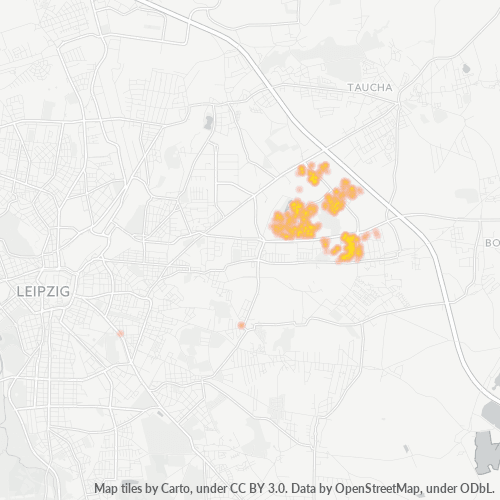 Bedrijfsconcentratie in Postcode 04329 - Leipzig, Saksen (deelstaat)