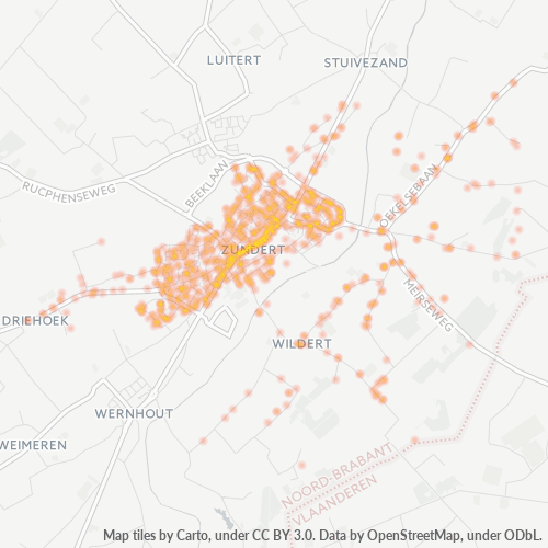 Dami ng Negosyo sa Postal Code 4881 - Zundert, Provincie Noord-Brabant