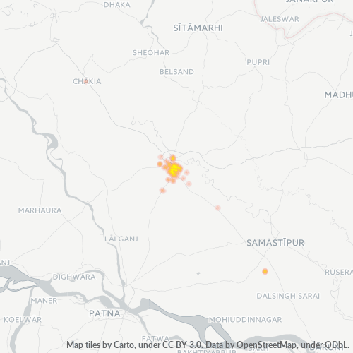 Dami ng Negosyo sa Postal Code 842002 - Muzaffarpur, State of Bihār