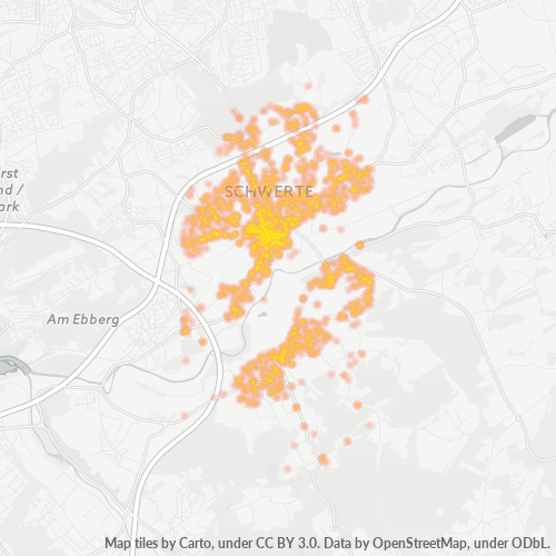 Business Concentration in Postal Code 58239 - Schwerte, North Rhine-Westphalia