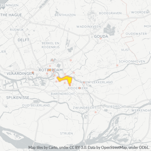 Dami ng Negosyo sa Postal Code 3077 - Rotterdam, Provincie Zuid-Holland
