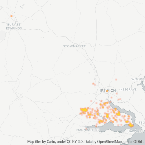 Dami ng Negosyo sa Postal Code IP9 - United Kingdom