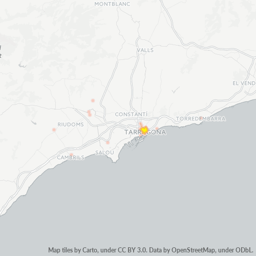 Bedrijfsconcentratie in Postcode 43002 - Tarragona, Catalonië