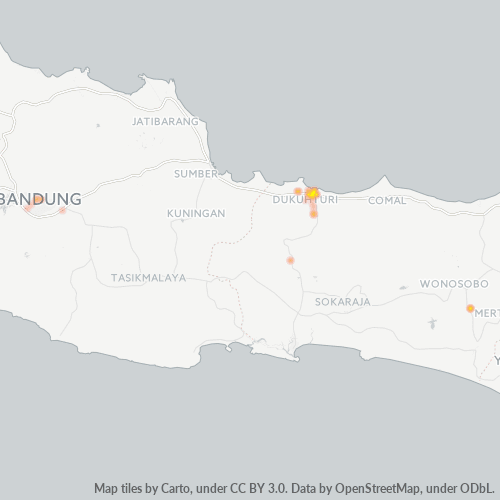 Business Concentration in Postal Code 52131 - Tegal, Central Java
