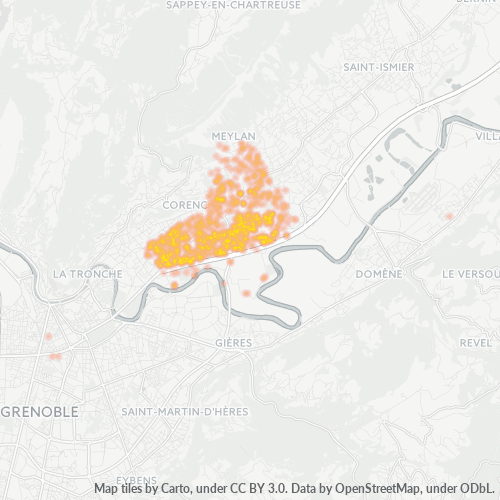 Dami ng Negosyo sa Postal Code 38240 - Meylan, Rhône-Alpes