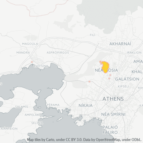 Dami ng Negosyo sa Postal Code 131 23 - Ílion, Attica