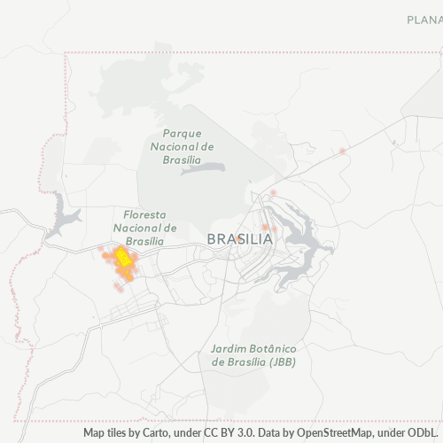Bedriftskonsentrasjon i Postnummer 72210-000 - Brasil