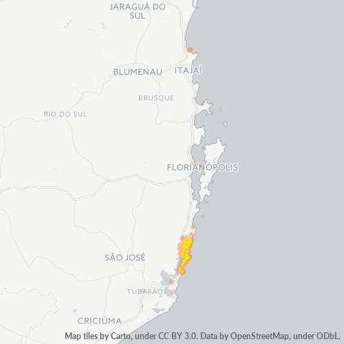 Concentració d'empreses a Codi Postal 88780-000 - Imbituba, Estat de Santa Catarina