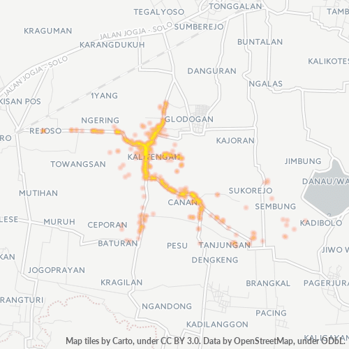 Dami ng Negosyo sa Postal Code 57461 - Klaten, Provinsi Jawa Tengah