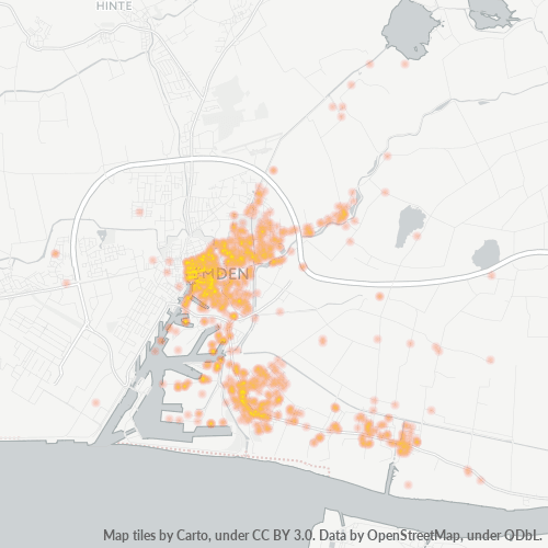 Business Concentration in Postal Code 26725 - Emden, Lower Saxony