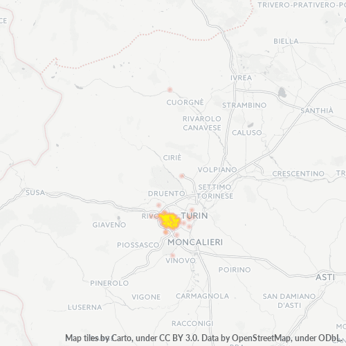 Dami ng Negosyo sa Postal Code 10095 - Gerbido, Piemonte