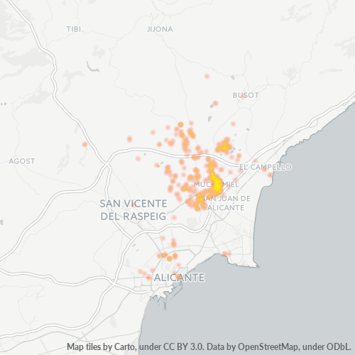 Dami ng Negosyo sa Postal Code 03110 - Espanya