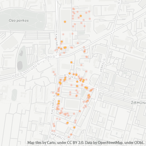 Bedrijfsconcentratie in Postcode 08221 - Vilnius, Vilnius (district)