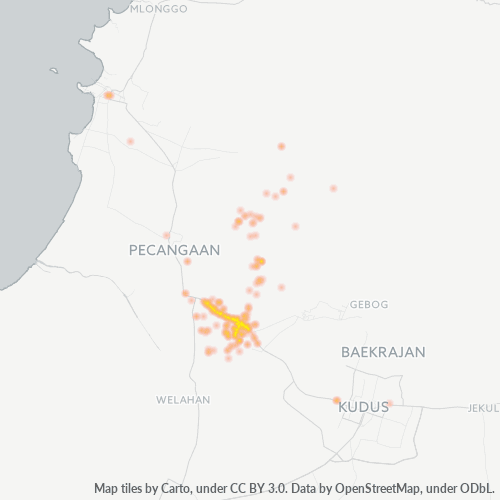 Dami ng Negosyo sa Postal Code 59465 - Kudus, Provinsi Jawa Tengah