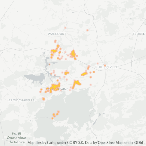 Bedrijfsconcentratie in Postcode 5630 - België