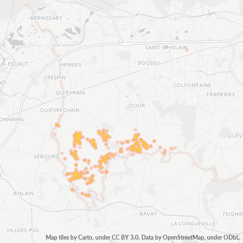 Bedrijfsconcentratie in Postcode 7387 - België