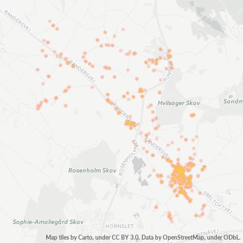 Dami ng Negosyo sa Postal Code 8544 - Region Midtjylland