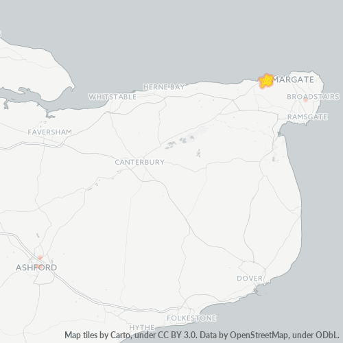 Concentració d'empreses a Codi Postal CT8 - Westgate on Sea, Anglaterra
