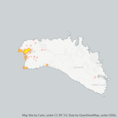 Dami ng Negosyo sa Postal Code 07760 - Ciutadella, Baleares