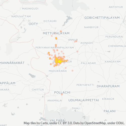 Dami ng Negosyo sa Postal Code 641045 - Coimbatore, State of Tamil Nādu