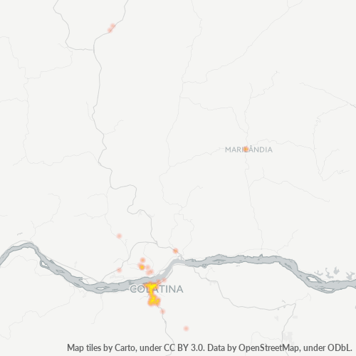 Concentració d'empreses a Codi Postal 29702-000 - Colatina, Estat d'Espírito Santo