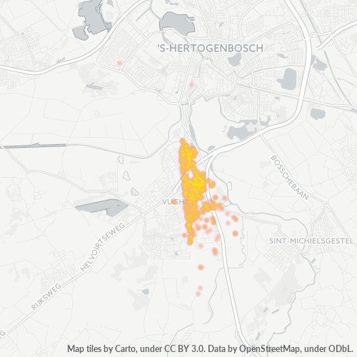 Konsentrasi Bisnis di Kode Pos 5261 - Vught, Brabant Utara