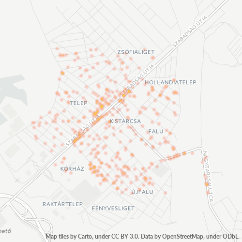 Dami ng Negosyo sa Postal Code 2143 - Kistarcsa, Pest megye