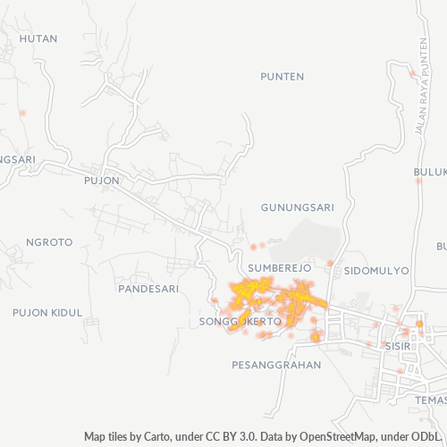 Dami ng Negosyo sa Postal Code 65312 - Batu, Silangang Java