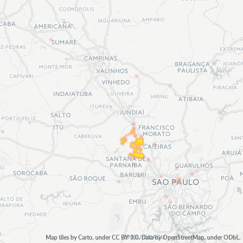 Dami ng Negosyo sa Postal Code 07750-000 - Cajamar, São Paulo