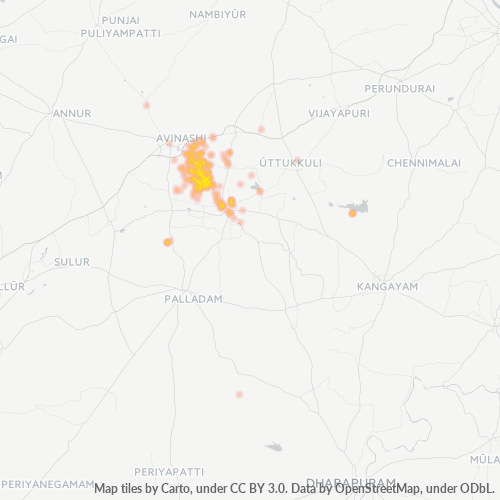 Dami ng Negosyo sa Postal Code 641652 - Coimbatore, State of Tamil Nādu