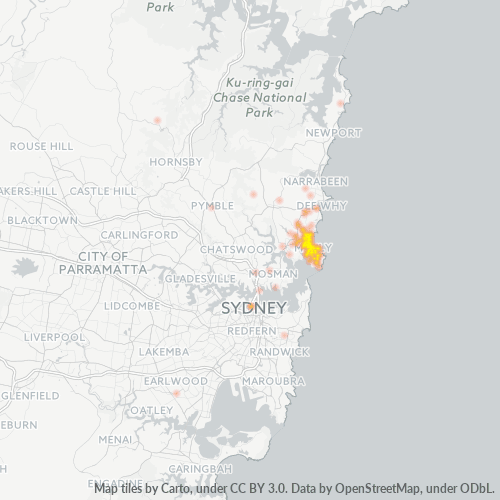 Dami ng Negosyo sa Postal Code 2095 - Manly, New South Wales