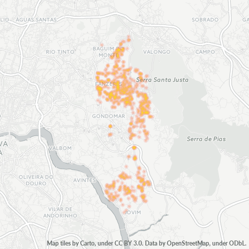 Dami ng Negosyo sa Postal Code 4510 - Distrito do Porto