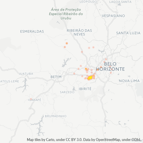 Dami ng Negosyo sa Postal Code 32230-000 - Contagem, Minas Gerais