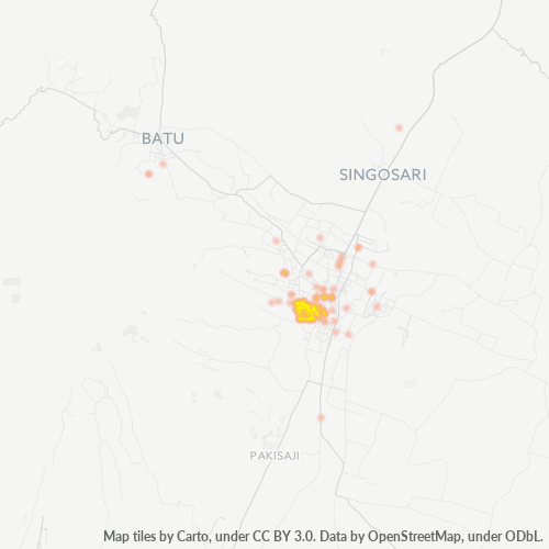 Dami ng Negosyo sa Postal Code 65116 - Malang, Silangang Java
