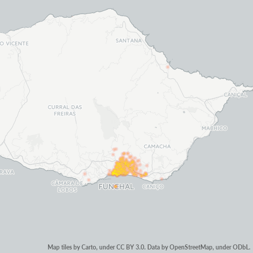 Dami ng Negosyo sa Postal Code 9060 - Funchal, Madeira