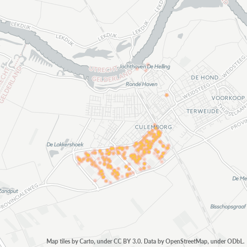 Bedrijfsconcentratie in Postcode 4104 - Culemborg, Gelderland