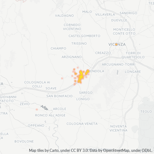 Dami ng Negosyo sa Postal Code 36054 - Italya