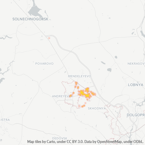 Dami ng Negosyo sa Postal Code 124489 - Mosku
