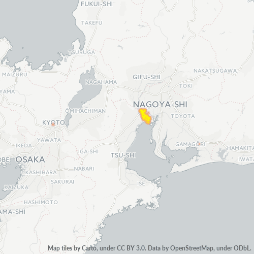 Bedrijfsconcentratie in Postcode 498 - Kitagata, Gifu (prefectuur)