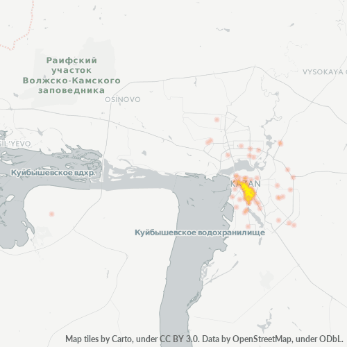 Dami ng Negosyo sa Postal Code 420107 - Kazan, Tatarstan