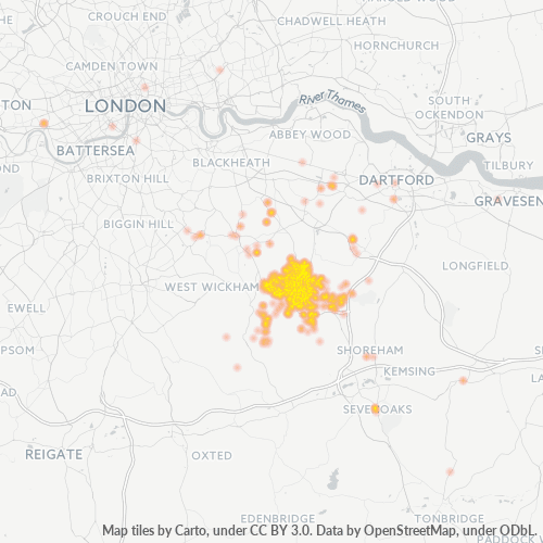 Dami ng Negosyo sa Postal Code BR6 - United Kingdom