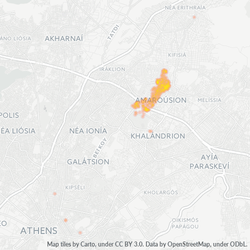 Dami ng Negosyo sa Postal Code 151 22 - Maroúsi, Attica