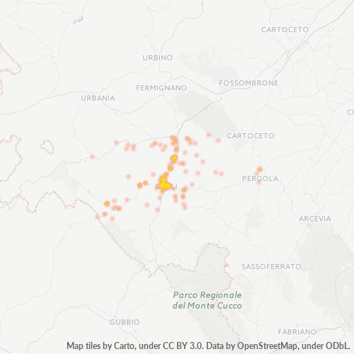 Dami ng Negosyo sa Postal Code 61043 - Cagli, Marche