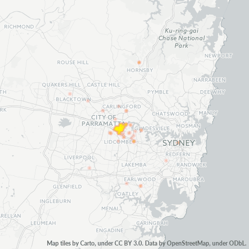 Dami ng Negosyo sa Postal Code 2128 - Silverwater, New South Wales