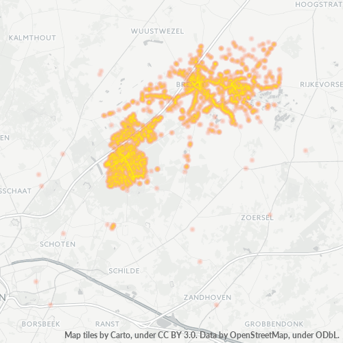 Bedrijfsconcentratie in Postcode 2960 - België
